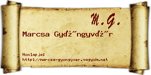 Marcsa Gyöngyvér névjegykártya
